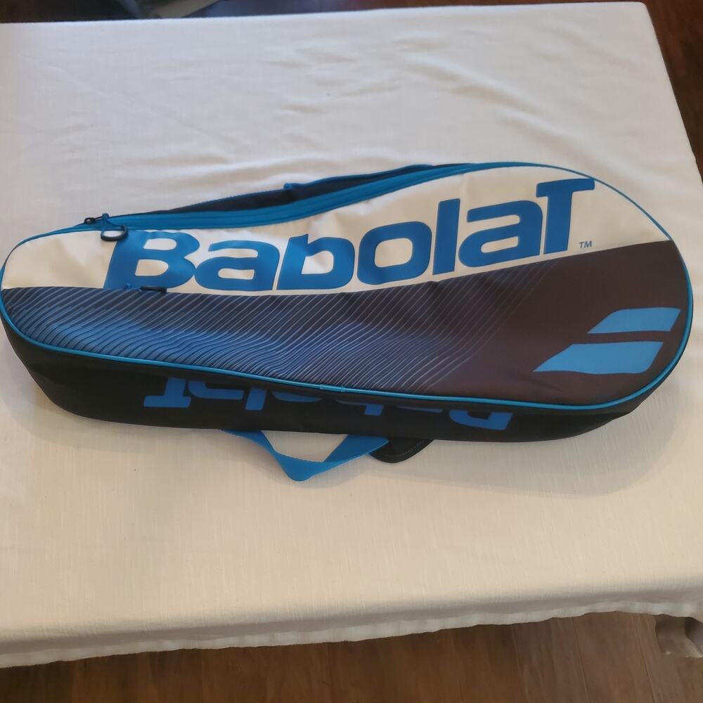 Babolat Club Essential 3 Racquet Bag Blue Black Tennis Case Cover Shoulder Strap